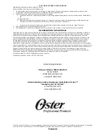 Preview for 62 page of Oster 076175 Instruction Manual