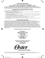 Предварительный просмотр 13 страницы Oster 078059 Instruction Manual