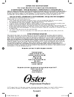 Preview for 25 page of Oster 078059 Instruction Manual