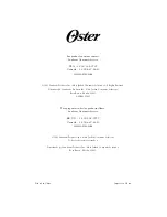 Preview for 23 page of Oster 111858 User Manual