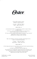 Preview for 10 page of Oster 165496 User Manual