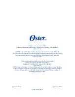 Preview for 16 page of Oster 1791-033 User Manual