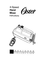 Oster 2502 Instructions Manual preview