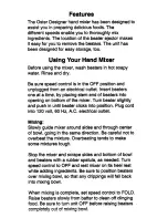 Preview for 3 page of Oster 2502 Instructions Manual