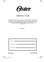 Preview for 14 page of Oster 2610-049 Instruction Manual