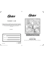 Preview for 1 page of Oster 2612-049 Instruction Manual
