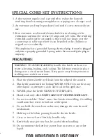 Preview for 3 page of Oster 3203-33  and warranty Instruction Manual And Warranty
