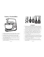 Preview for 3 page of Oster 350-Watt 12-Speed all Die-Cast Stand Mixer User Manual