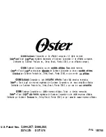 Preview for 8 page of Oster 3804 Instruction Manual