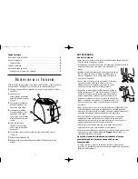 Предварительный просмотр 3 страницы Oster 3812 Instruction Manual