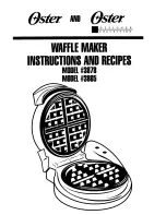 Preview for 1 page of Oster 3865 Instructions And Recipes Manual