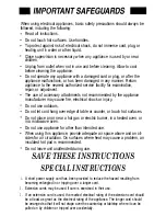 Предварительный просмотр 2 страницы Oster 3871 Instructions And Recipes Manual