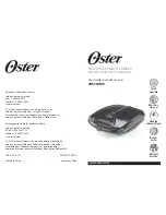 Oster 4-Slice Belgian Waffle Maker User Manual preview