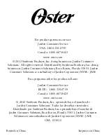 Preview for 22 page of Oster 4-Slice Toaster Oven User Manual