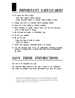 Preview for 3 page of Oster 4127 User Manual