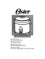 Preview for 1 page of Oster 4718 Instruction Manual