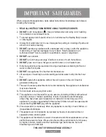 Предварительный просмотр 8 страницы Oster 4722 Instruction Manual