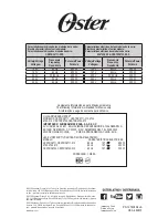 Preview for 20 page of Oster 4722 Instruction Manual