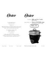 Oster 4751 User Manual preview