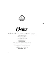 Preview for 20 page of Oster 4786 User Manual