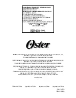 Preview for 35 page of Oster 5711 Instruction Manual