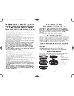 Preview for 2 page of Oster 5712 User Manual