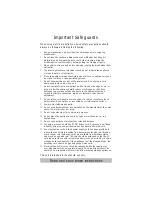 Предварительный просмотр 2 страницы Oster 5838-EXPRESSBAKE-BREAD-MAKER User Manual & Bread Recipes