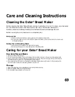 Preview for 71 page of Oster 5844 User Manual