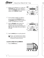 Предварительный просмотр 7 страницы Oster 6724 User Manual