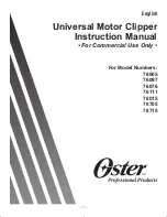 Oster 76076 Instruction Manual preview