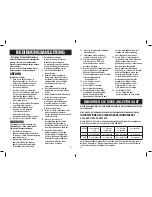 Preview for 12 page of Oster 76110 Instruction Manual