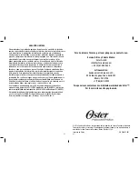 Preview for 21 page of Oster 76110 Instruction Manual