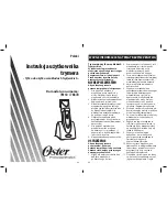 Preview for 42 page of Oster 76110 Instruction Manual