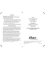 Preview for 51 page of Oster 76110 Instruction Manual