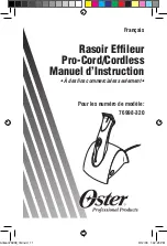 Preview for 11 page of Oster 76998-320 Instruction Manual