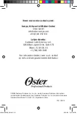 Preview for 50 page of Oster 76998-320 Instruction Manual