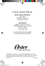 Preview for 69 page of Oster 76998-320 Instruction Manual