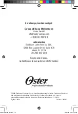 Preview for 79 page of Oster 76998-320 Instruction Manual