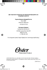 Preview for 118 page of Oster 76998-320 Instruction Manual