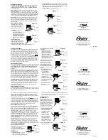 Preview for 2 page of Oster 78123 Instruction Manual