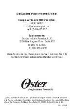 Preview for 28 page of Oster 78400 Instruction Manual