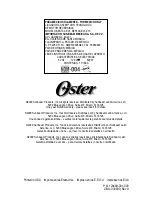 Preview for 26 page of Oster BEST02-E01 Instruction Manual