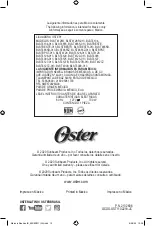 Preview for 32 page of Oster BLST4090 Instruction Manual