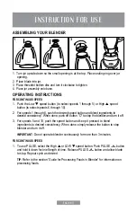 Preview for 11 page of Oster BLSTDC6000R Instruction Manual