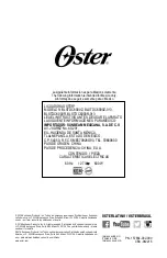 Preview for 20 page of Oster BLSTDC6000R Instruction Manual