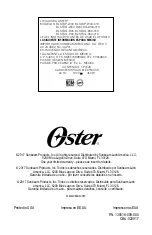 Preview for 23 page of Oster BLSTDG-B00 Instruction Manual