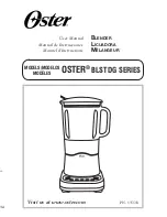 Preview for 1 page of Oster BLSTDG User Manual