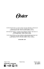 Предварительный просмотр 29 страницы Oster BLSTFC-W00-011 Instruction Manual