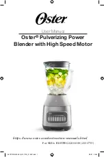 Oster BLSTPEG-G80-000 User Manual предпросмотр