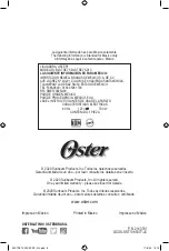 Предварительный просмотр 24 страницы Oster BLSTSE75 Instruction Manual